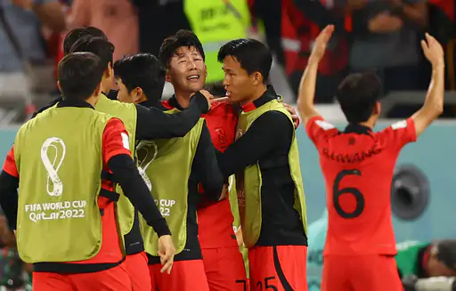 South Korea reached the knockout by scoring a goal in extra time beat Portugal