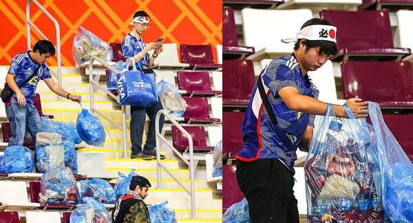 Japanese fans praised for tidying stadium after Women's World Cup match