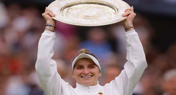 Marketa Vondrousova becomes first unseeded Wimbledon champion