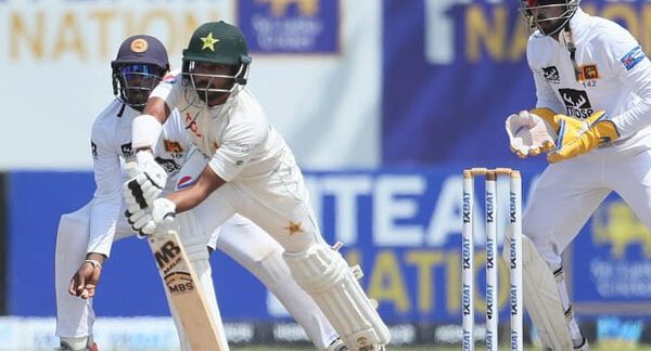 Pakistan's Saud Shakeel slams a historic Test double-century