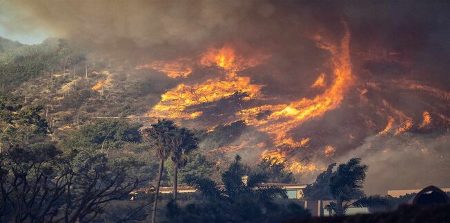 Air Quality in Los Angeles Wildfire Smoke Triggers Health Warnings Today