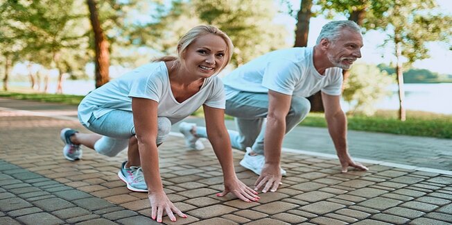 Lower you biological age by simple exercises and diet