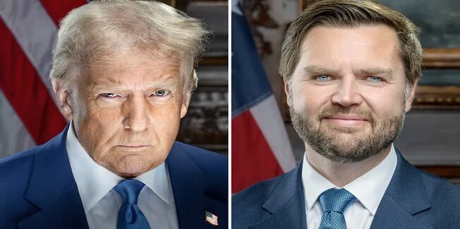 Trump & Vance Official Portraits 2025